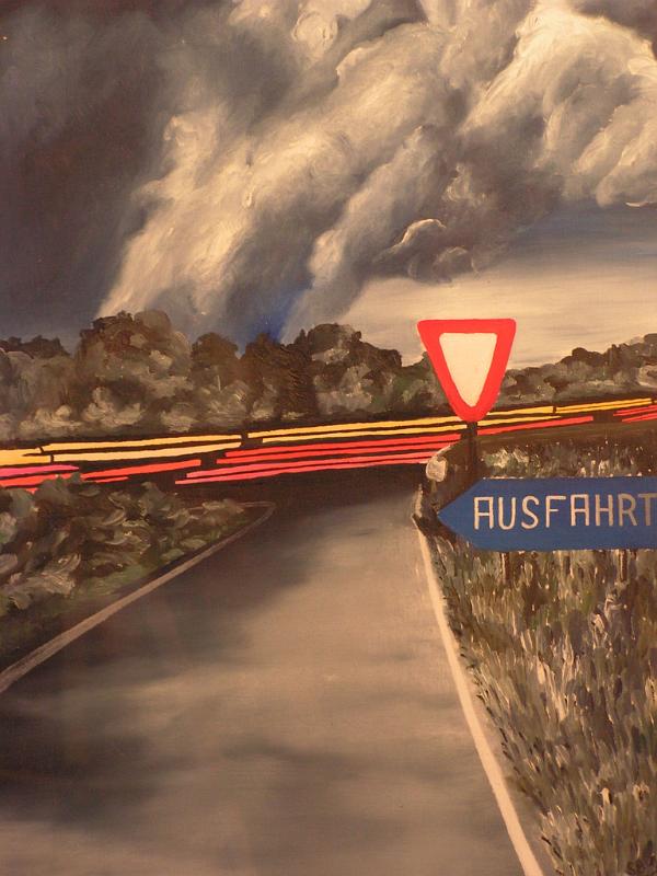 Ausfahrt, 1979, Öl-Leinen, 35x46.jpg